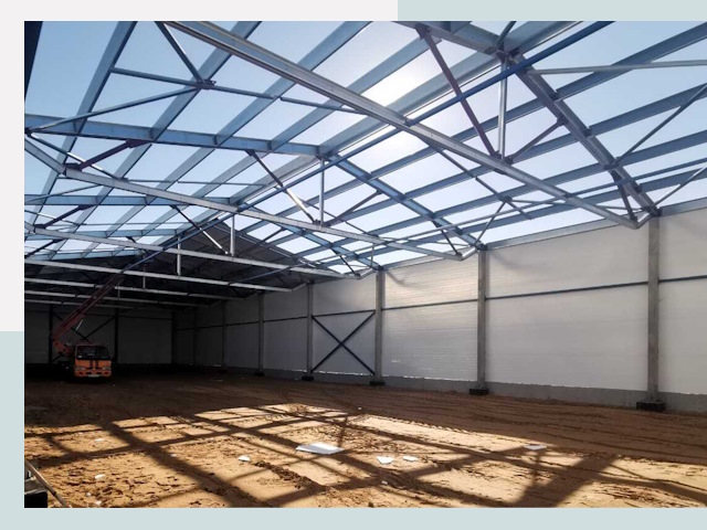 Строительство сенохранилищ в Колпине