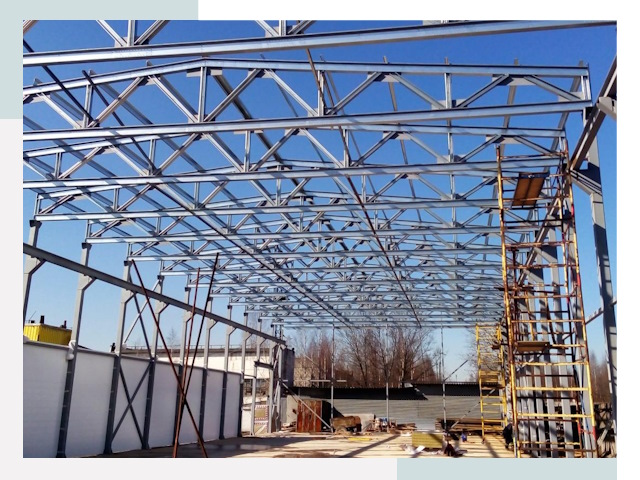 Строительство цехов в Колпино от 619 руб. под ключ