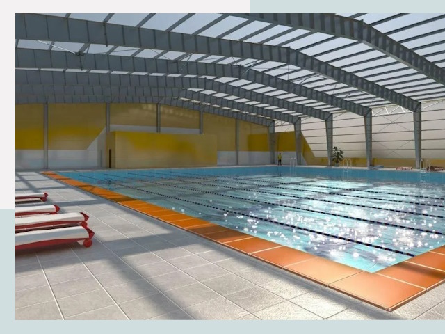 Строительство крытых бассейнов в Колпине