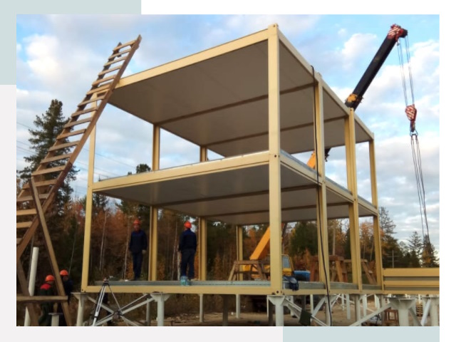 Строительство модульных здания Колпино