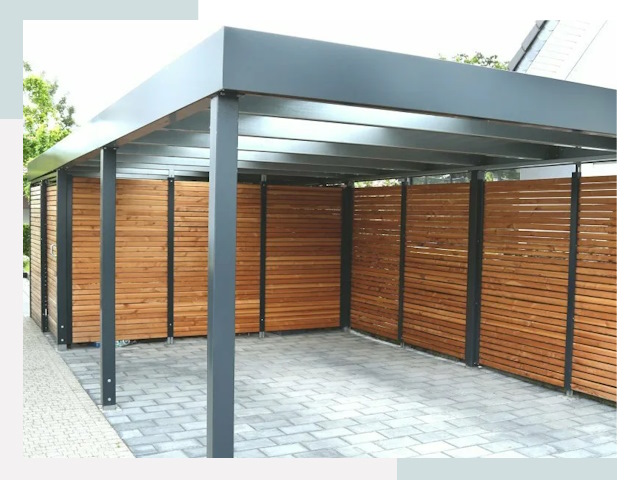 Навесы для парковки в Колпине