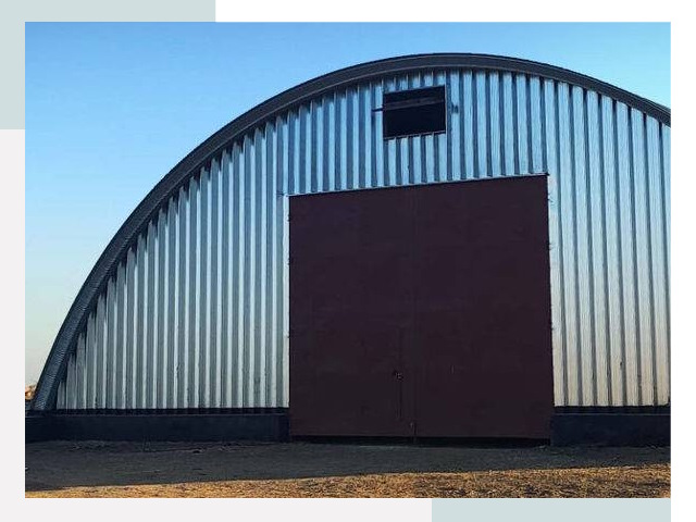Бескаркасные ангары в Колпине