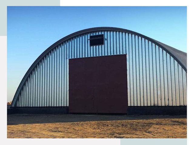 Арочные ангары в Колпине