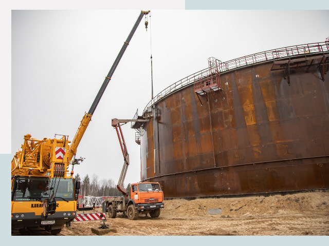 Монтаж резервуаров в Колпине от 619 руб. за м³