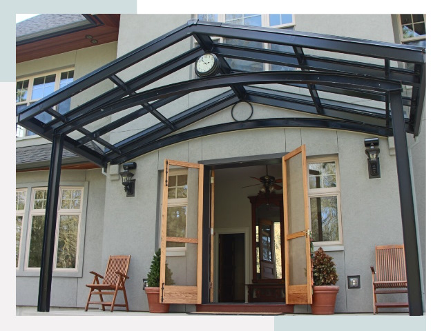 Козырьки металлические в Колпине