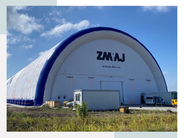 Брендирование ангаров в Колпине