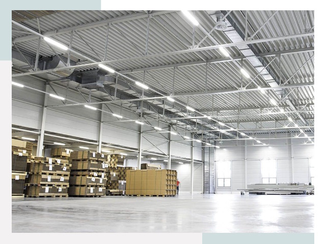 Освещение ангаров в Колпине