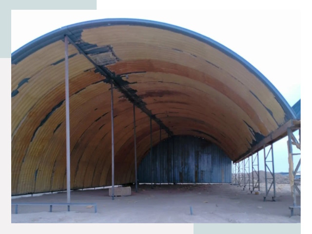 Реконструкция ангаров в Колпине