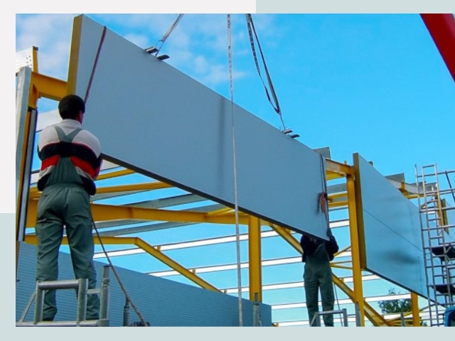 Монтаж сэндвич-панелей в Колпине от 619 руб.