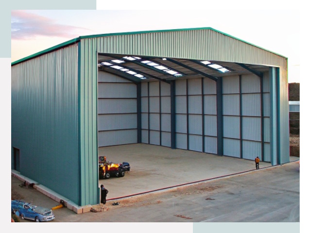 Строительство ангаров в Колпине